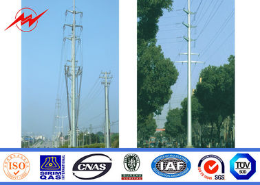 चीन Outdoor Polygonal Q345 Material 30FT Electric Power Pole 1 Section आपूर्तिकर्ता