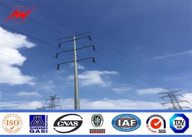 चीन Round tapered galvanization electrical power pole for transmission pole आपूर्तिकर्ता