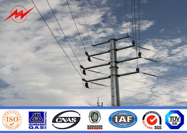 चीन 132kv 16m 3mm thickness electrical power Steel Utility Pole for transmission line आपूर्तिकर्ता