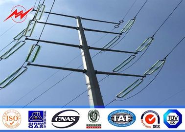 चीन 16sides 8m 5KN Steel Utility Pole for overhead transmission line power with anchor bolt आपूर्तिकर्ता