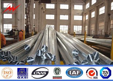 चीन Round 35FT 40FT 45FT Distribution Galvanized Tubular Steel Pole For Airport आपूर्तिकर्ता