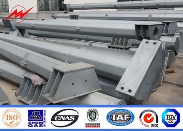 चीन Anti - Ultraviolet 45FT Distribution Galvanized Steel Pole With Cross Arm आपूर्तिकर्ता
