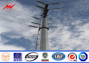 चीन High Earthquake Resistance Q345 Galvanized Tubular Steel Pole For Electrical Line AWS D 1.1 आपूर्तिकर्ता