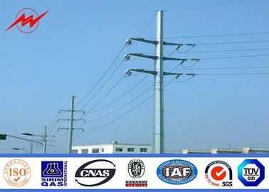 चीन Anticorrosive Electrical Pole Standard Steel Utility Pole 500DAN 11.9m With Cable आपूर्तिकर्ता