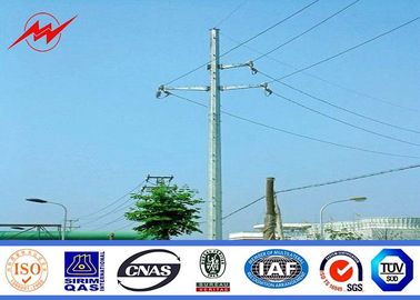 चीन Hot Dip Galvanized Medium Voltage Electrical Transmission Poles With Insulator आपूर्तिकर्ता