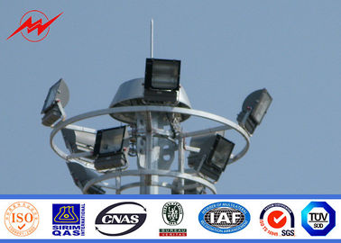 चीन 4 Sections 10mm High Mast Light Pole For Flyovers Stations City Squares आपूर्तिकर्ता