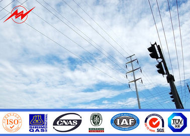 चीन Galvanized Transmission Line Poles Electrical Power Pole 800 Dan आपूर्तिकर्ता