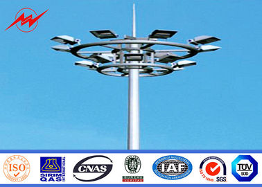 चीन Airport 45M Powder Coatin High Mast Pole 6 Lights For Seaport Lighting आपूर्तिकर्ता