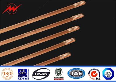 चीन High Conductivity Copper Ground Rod 1/2&quot; 5/8&quot; 3/4&quot; Threaded Flat Pointed आपूर्तिकर्ता