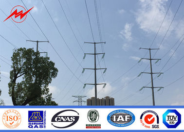 चीन Double Circuit 12M 10KN 12 sides Electrical Steel Utility Poles for Power distribution आपूर्तिकर्ता