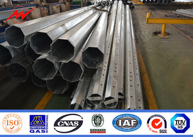 चीन Outdoor Polygonal Metal Utility Poles 12m 10kn Galvanized Steel Pole आपूर्तिकर्ता