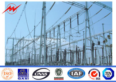 चीन Power Transmission 110kv 15m Steel Power Poles With Galvanizatiom आपूर्तिकर्ता