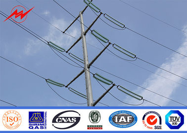 चीन Galvanized 12M 10KN Electrical Power Pole For Transmission Distibution Line आपूर्तिकर्ता