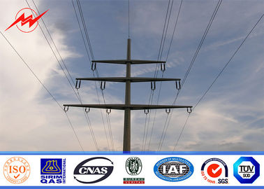 चीन Tapered Two Section Steel Electrical Utility Poles ASTM A123 Galvanization Standard आपूर्तिकर्ता