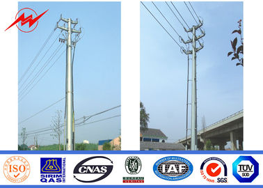 चीन ISO Approval Single Circuit Galvanized Steel Power Pole 25 M 6mm Power Line Pole आपूर्तिकर्ता