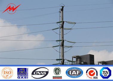 चीन Medium Voltage Electric Power Pole AWS D 1.1 Steel Electrical Transmission Line Poles आपूर्तिकर्ता