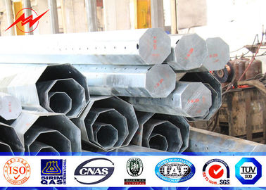 चीन Octagonal Shape Galvanized Steel Electric Pole 10M 5KN Load Steel Transmission Poles आपूर्तिकर्ता