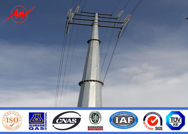 चीन Steel Utility Galvanized Steel Transmission Poles , Shock Resistance Power Line Pole आपूर्तिकर्ता