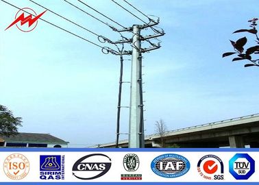 चीन Gr 65 Material Galvanized Steel Poles 30KV Overhead Line Steel Transmission Poles आपूर्तिकर्ता