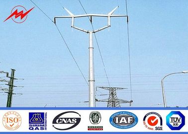 चीन ASTM A123 Galvanized Standard Steel Power Pole Distribution 69 KV Power Line Pole आपूर्तिकर्ता