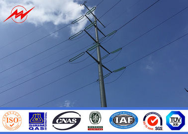 चीन 550 KV Outdoor Electrical Power Pole Distribution Line Bitumen Metal Power Pole आपूर्तिकर्ता
