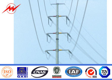 चीन Gr50 Round Transmission Line Steel Utility Pole 20m With 355 Mpa Yield Strength आपूर्तिकर्ता