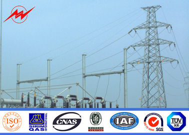 चीन BV Certification 20M Galvanized Steel Pole Steel Power Poles For Power Transmission आपूर्तिकर्ता
