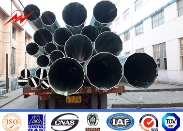 चीन 30KN Gr65 Galvanised Steel Poles 10 KV - 550 KV Anti Corrosion Tubular Steel Pole आपूर्तिकर्ता