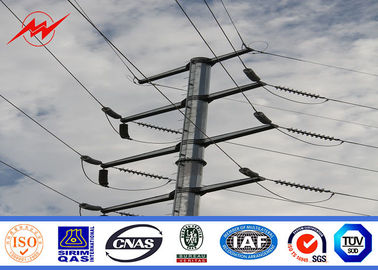 चीन Bitumen 16M 5 KN Electrical Power Pole For Double Circuit Transmission Line आपूर्तिकर्ता