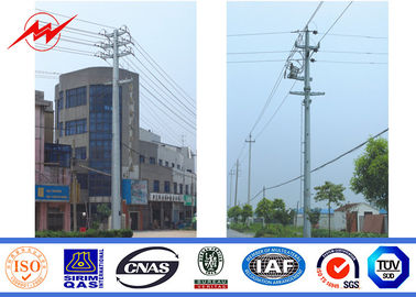 चीन Multi Sides Electrical Power Pole / Galvanization Steel Utility Poles , NFA91121 Standard आपूर्तिकर्ता