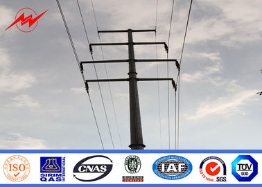चीन 69kv Round Tapered Steel Utility Pole / Electric Light Pole For Electrical Transmission आपूर्तिकर्ता