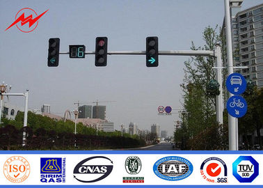 चीन 6.5m Height High Mast Poles / Road Lighting Pole For LED Traffic Signs , ISO9001 Standard आपूर्तिकर्ता