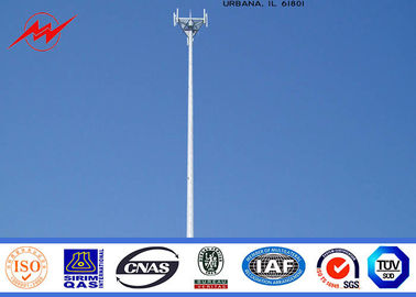 चीन Tapered Monopole Antenna Tower Galvanised Mobile Communication Tower Three Sections आपूर्तिकर्ता
