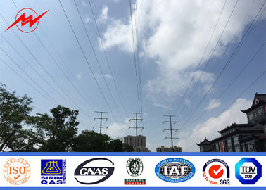 चीन  Polygonal 3mm 30 FT Electrical Power Pole 220KV Transmission Line Poles आपूर्तिकर्ता