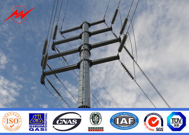 चीन Hot Dip Galvanized Steel Electric Utility Poles For Electrical Distribution Line Project आपूर्तिकर्ता