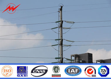 चीन Galvanized Electrical Steel Power Pole For 69kv Transmission Line Poles आपूर्तिकर्ता