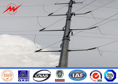 चीन Electrical Power Transmission Poles For Distribution Line Project , Steel Power Pole आपूर्तिकर्ता