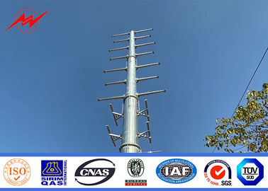 चीन फिलीपींस एनजीसीपी पारंपरिक इलेक्ट्रिक मोनो पोल टॉवर 27 मीटर निकला हुआ किनारा प्रकार आपूर्तिकर्ता