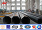 Bitumen 220kv steel pipes Galvanized Steel Pole for overheadline project आपूर्तिकर्ता