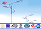 Tensile Strength Single Arm Galvanized Steel Highway Light Pole With 35m/s Windspeed आपूर्तिकर्ता