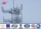 Steel Telecom Cellular Antenna Mono Pole Tower For Communication , ISO 9001 आपूर्तिकर्ता