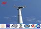 Steel 100ft Mono Pole Mobile Cell Phone Tower / Tapered / Flanged Steel Poles आपूर्तिकर्ता