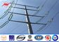 30ft 66kv small height Steel Utility Pole for Power Transmission Line with double arms आपूर्तिकर्ता
