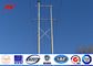 12sides 8M 2.5KN Steel Utility Pole for transmission power line with top steel plate आपूर्तिकर्ता