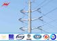 18M 12.5KN 4mm thickness Steel Utility Pole for overhead transmission line with substational character आपूर्तिकर्ता