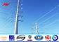 Single Circuit 69kv Galvanized Steel Commercial Light Poles 200mm Length Bitumen आपूर्तिकर्ता