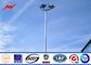 S355JR Polygonal 25m Galvanized Sports Light Poles With Electric Rasing System आपूर्तिकर्ता