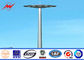 35M Round Galvanized Stadium High Mast Light Pole With 400kg Rasing Lifting System आपूर्तिकर्ता