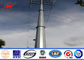 OEM 8-15m NEA Steel Utility Power Poles , Galvanised Steel Pole With Insulator आपूर्तिकर्ता