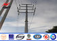 OEM 8-15m NEA Steel Utility Power Poles , Galvanised Steel Pole With Insulator आपूर्तिकर्ता